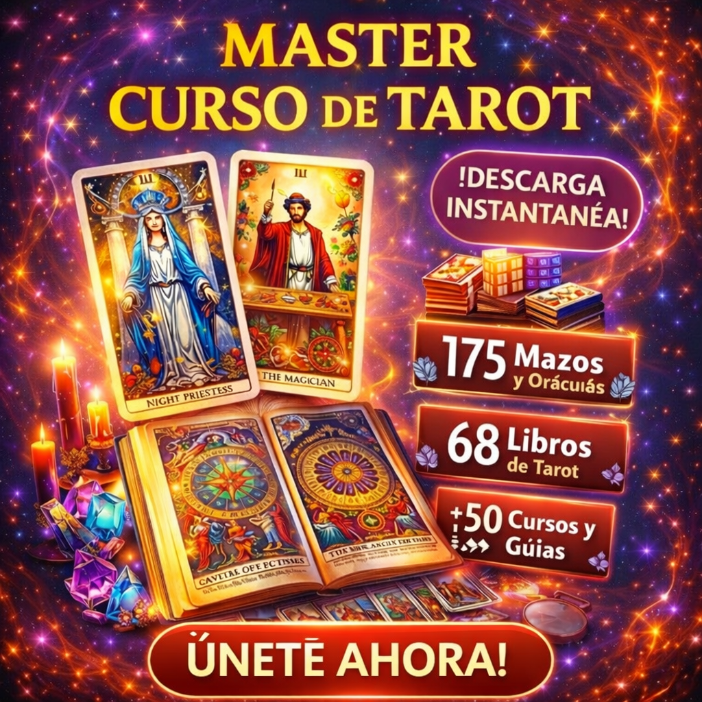 CURSO COMPLETO DE TAROT (Incluye 175 Mazos y Oráculos + 68 Libros de Tarot + 50 Cursos y Guías) mas de 10 gigas de informacion