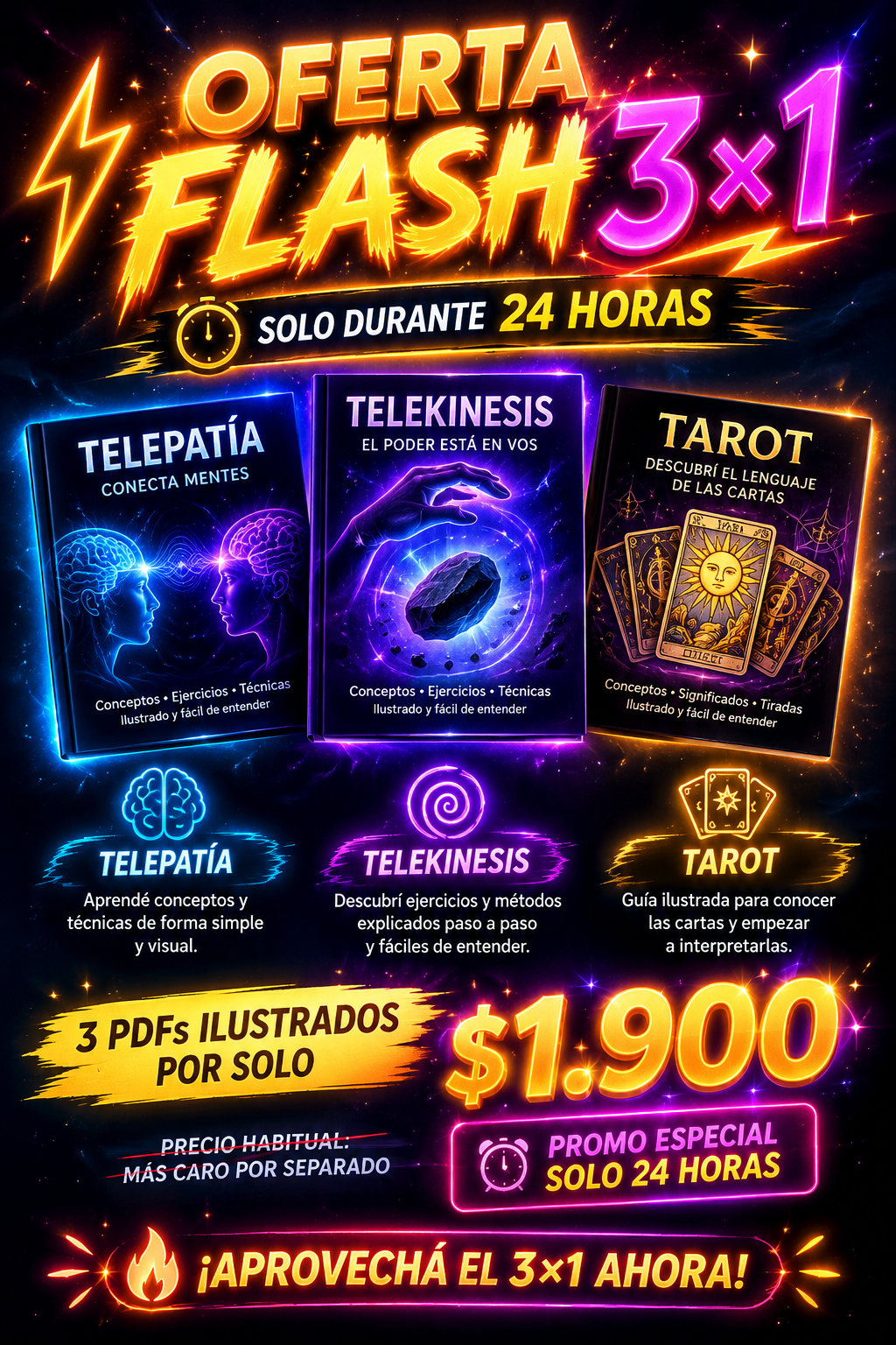Oferta flash 3 x 1