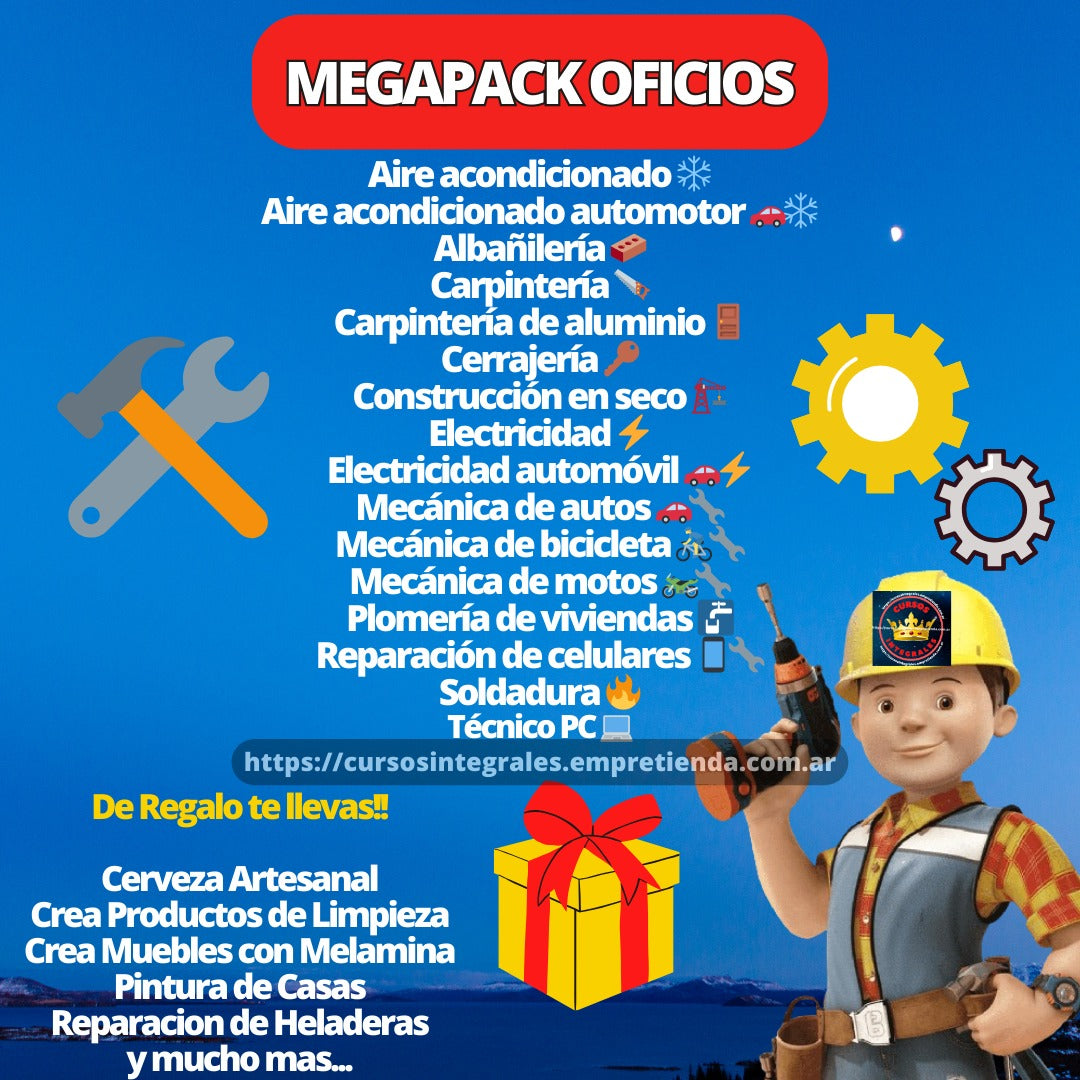 MEGAPACK DE OFICIOS PARA QUE TE CAPACITES - AMPLIA SALIDA LABORAL 🚀