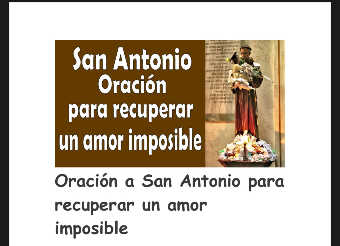 Oración san Antonio