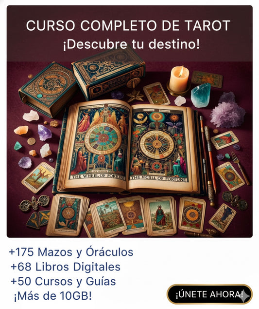 CURSO COMPLETO DE TAROT (Incluye 175 Mazos y Oráculos + 68 Libros de Tarot + 50 Cursos y Guías) mas de 10 gigas de informacion