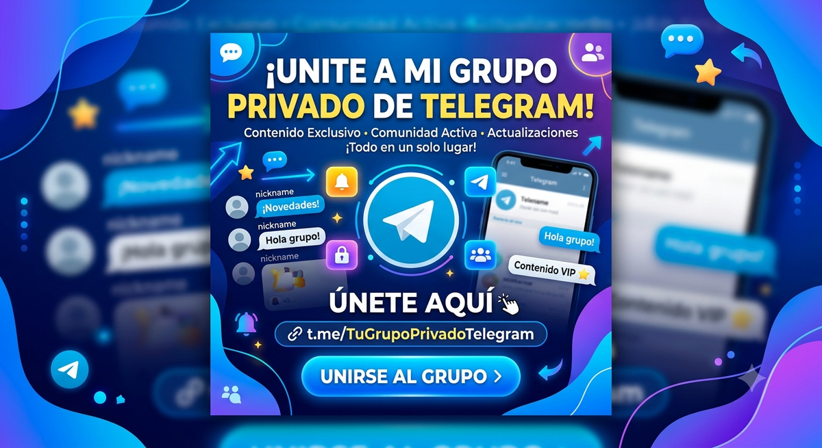 Unite a mi grupo privado de Telegram