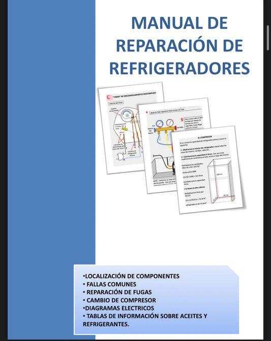 Manual reparación de refrigeradores , ilustrado , hermoso