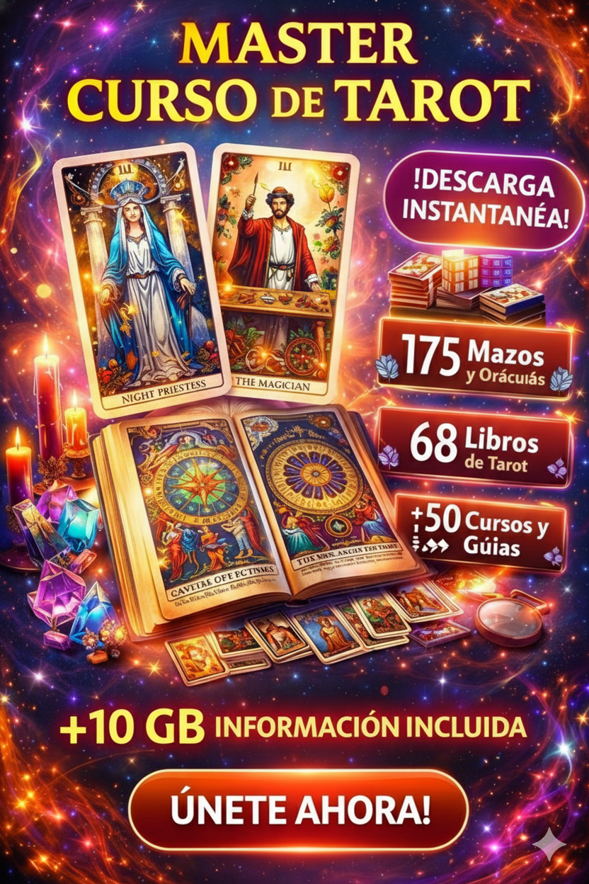 CURSO COMPLETO DE TAROT (Incluye 175 Mazos y Oráculos + 68 Libros de Tarot + 50 Cursos y Guías) mas de 10 gigas de informacion
